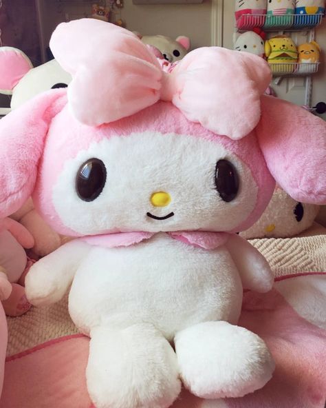 My Melody Plushie Big, Cutecore Plushies, Jumbo My Melody Plush, Jumbo Plushies, Pink Stuff Toy, Korilakkuma Plushie, Pink Sanrio Plush, Pink Plushies, My Melody Stuff Toy