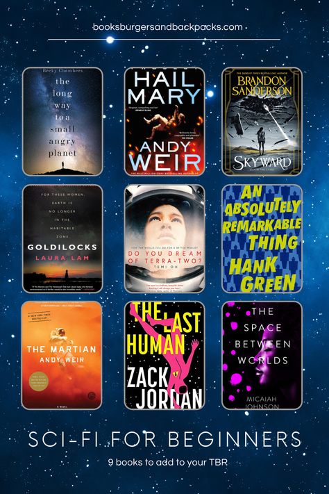 Science Fiction, S.F., Sci-fi, whatever brand of spacey, world bending, boundary pushing books you're into, everyone has to start somewhere, right? Here's 9 books to get you started with Science Fiction (and get you hooked) Sci Fi Book Recommendations, Space Fiction, Best Sci Fi Books, Eyebrow Raise, Sci Fi Novels, Book Bar, Best Book Covers, Book Discussion, Reading Rainbow