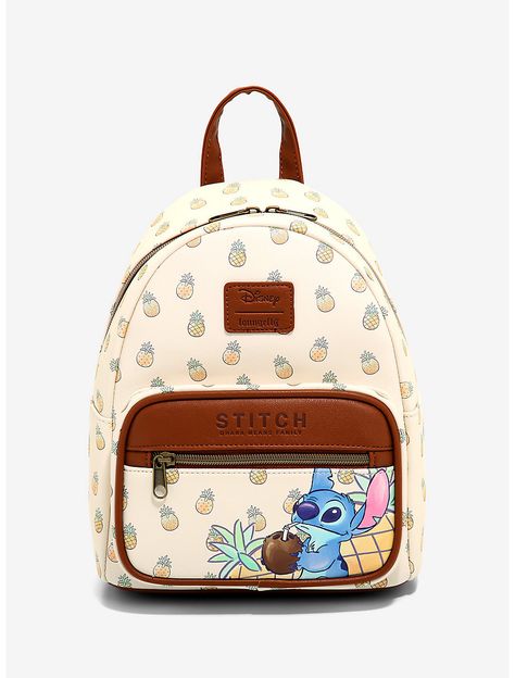 Loungefly Disney Lilo & Stitch Pineapple Mini Backpack Stitch Pineapple, Pineapple Backpack, Disney Bags Backpacks, Cute Mini Backpacks, Ohana Means Family, Loungefly Bag, Disney Bag, Loungefly Disney, Backpack Brands