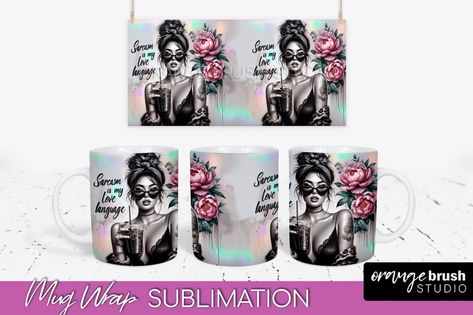 Sassy Girl, Mug Template, Mug Sublimation, Bag Mockup, Art Deco Patterns, Mug Wrap, Laser Cut Sign, Chinese Patterns, Doodle Patterns