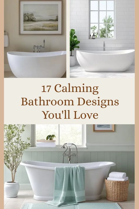 Looking to create a peaceful bathroom retreat in your home? Explore these 17 soft bathroom ideas that combine minimalism and comfort! From tranquil artwork to luxurious linens, each design feature will inspire a serene environment where you can unwind. Transform your space into a soothing escape with pastel colors and stylish accents that promote relaxation. Embrace a spa-like vibe and enjoy your daily rituals in a serene bathroom oasis. Dive into these creative ideas to redefine how you relax and refresh at home. Simple Beautiful Bathrooms, Peaceful Bathroom Ideas, Tranquil Bathroom Ideas, Spa Style Bathroom Ideas, Relaxing Bathroom Ideas, Bathroom Spa Decor Ideas, Spa Like Bathroom Ideas, Soothing Bathroom, Calming Bathroom