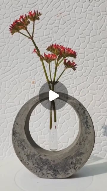 @_chill_house_29 on Instagram: "Ceramic Art . . . #art #artgallery #flower #decoration #creativity #creativityeveryday #trendingreels #viralreels #crafts #creativedesign" Chill House, Pot Craft, Daily Crafts, Concrete Vases, Flower Pot Crafts, Cement Pots, Concrete Projects, Promised Land, Diy Vase