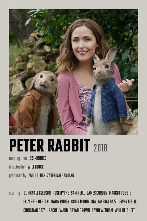 Peter Rabbit Movie, Bryan Brown, Rachel Ward, Sam Neill, Domhnall Gleeson, Elizabeth Debicki, Iconic Movie Posters, All Korean Drama, Iconic Movies