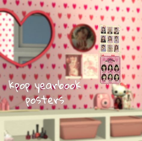 Yearbook Posters, Kpop Yearbook, Sims 4 Cc Patreon, Sims 4 Nails, Sims 4 Beds, Cc Patreon, Sims Furniture, Sims Packs, Sims 4 Clutter