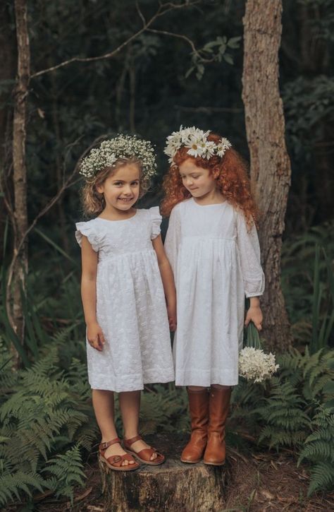 Bebi Photo, Cotton Flower Girl Dress, Fall Flower Girl, Baby Dress Wedding, Hairstyles For Weddings, Kelsey Rose, Flower Girl Outfits, Boho Flower Girl, Hairstyle Wedding