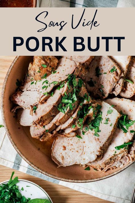 Sous Vide Pork Butt (Shoulder Roast) Enchiladas Pork, Sous Vide Scallops, Pasta Dinner Recipes Easy, Ramen Pork, Pork Belly Tacos, Sous Vide Pork, Pork Enchiladas, Sous Vide Steak, Pork Ramen