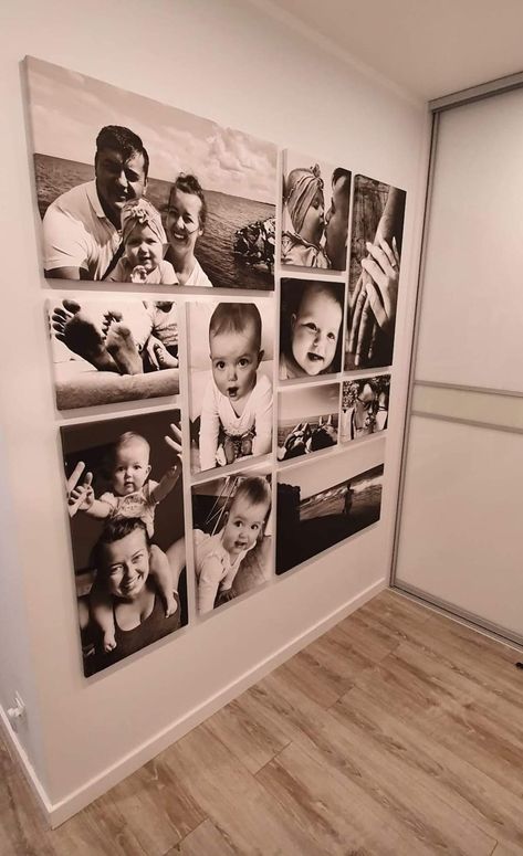 Family Photos Wall Decor, Family Photo Wall, Photo Wall Decor, Family Wall Decor, Baby Room Inspiration, Small Bathroom Ideas, Apartment Decor Inspiration, Family Wall, Decor Home Living Room