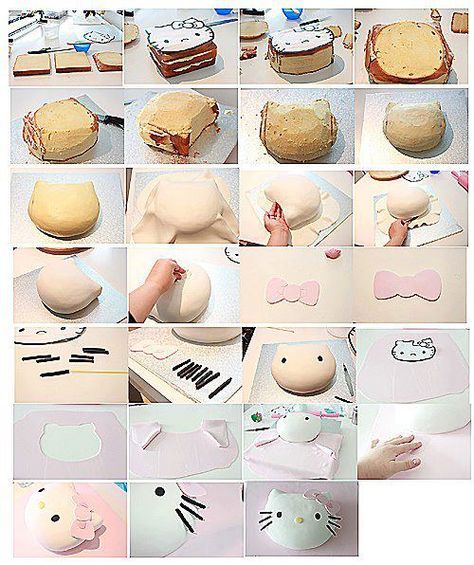 Hello Kitty Face Desserts Japonais, Hello Kitty Cakes, Hello Kitty Birthday Cake, Hello Kitty Birthday Party, Kitty Cake, Cat Birthday Party, Hello Kitty Cake, Hello Kitty Party, Hello Kitty Birthday