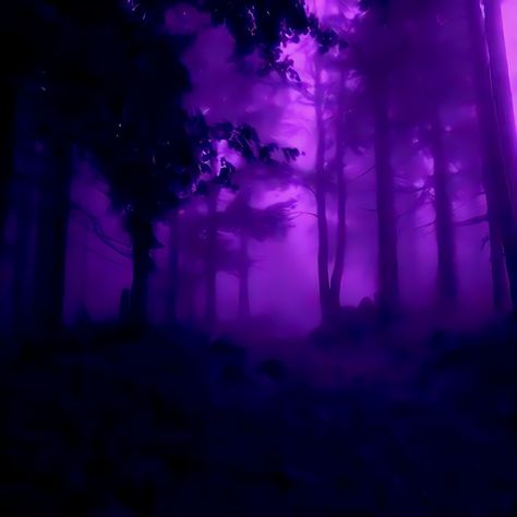 Purple Cemetery Aesthetic, Mystic Purple Aesthetic, Purple Widgets Medium, Devildom Aesthetic, Purple Forest Aesthetic, Purple Black Aesthetic, Demon City, Violet Vibes, Pastel Ghost