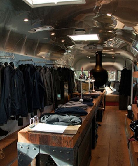 Aether Airstream Boutique - Aetherstream San Francisco Mobile Fashion Truck, Airstream Remodel, Airstream Interior, Mobile Store, Mobile Business, Retail Concepts, Mobile Boutique, Store Windows, Retail Store Design