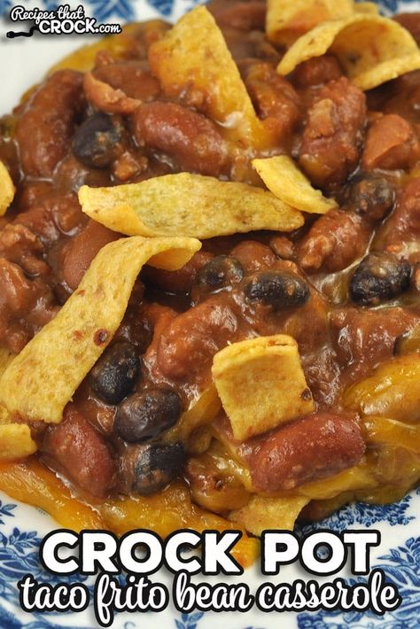 If you are looking for a delicious dinner idea, check out this Taco Frito Bean Crock Pot Casserole. It is easy to make and tastes great! Crock Pot Casserole, Make Mac And Cheese, Slow Cooker Mac And Cheese, Casserole Crockpot Recipes, Mac And Cheese Casserole, Crockpot Casserole, Crock Pot Tacos, Stove Top Recipes, Taco Casserole