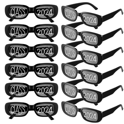 PRICES MAY VARY. Ample Quantity for Widespread Joy: be ready for instant fun with our pack of 12 graduation eyeglasses; Suitable for sharing with family, they make for an excellent addition to the 2024 graduation decorations, enriching the celebration with joy and laughter Quality Material for Enduring Performance: these 2024 graduation eyeglasses are constituting from quality PC materials; The lightweight and colorless design makes them suitable for long time wear without distortion or breakage Prom Glasses, Graduation Sunglasses, Graduation Glasses, Graduation Photo Booth Props, Graduation Photo Booth, Grad Outfits, School Prom, Dream Prom, Sunglasses 2024