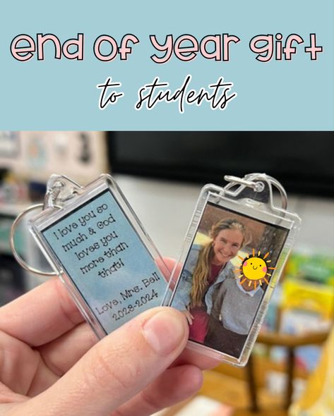 Teacher, classroom, gift, students, end of year, school Gifts For My Students End Of The Year, Keychain For Students, Personalized Student Gifts From Teacher, Gift To Students From Teacher, Student Teaching Goodbye Gifts Kids, Diy Keyring, Picture Keychain, Student Picture, Student Teacher Gifts