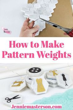 Homemade Weights Diy, Sewing Pattern Weights, Fabric Weights Diy, Pattern Weights Diy, Sewing Pattern Weights Diy, Sewing Weights, Machine Stitches, Retreat Gifts, Colorful Hairstyles