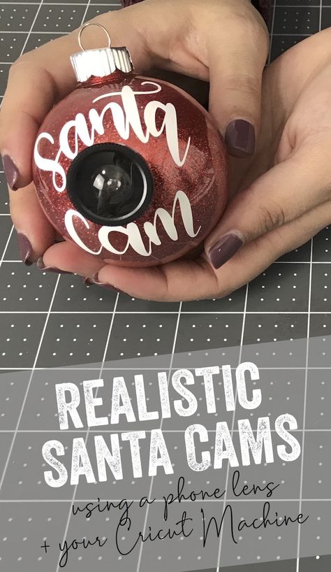 Have you seen all of the adorable Santa Cams floating around on the internet? Me too! I couldn't wait to make them as Christmas gifts for my friends and family... and now you can too!   I will walk you through step by step on how to create a realistic looking Santa Cam.  #santacam #santacamwithlens #realisticsantacam #santacameraornament #santacamornament Santa Camera Ornament, Santa Cam Ornament, Disney Christmas Decorations, Best Friend Christmas Gifts, Santa Cam, Diy Christmas Gifts For Family, Christmas Gifts To Make, Moms Birthday, Christmas Crafts For Gifts