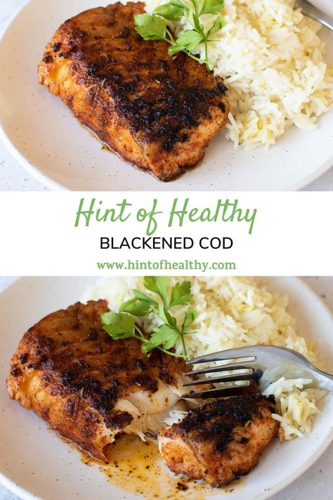 Alaskan Black Cod Recipe, Blackened Cod Sandwich, Keto Fried Cod Fish Recipes, Blacken Cod Recipe, Skinless Cod Fillets Recipes, How To Season Cod Fillets, Alaska Cod Recipe, How To Prepare Cod Fillets, Optavia Cod Recipes