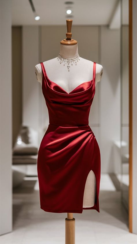 #bodycondress #outfitinspo #dressgoals #littleblackdress #dressup #dressupfun #dressoftheday Red Mini Dress Outfit, Clubbing Dresses Nightclub, Red Club Dress, Clubbing Outfits Nightclub, Fav Outfit, Dresses Nightclub, Modest Dresses Fashion, Red Slip Dress, Fancy Dresses Long