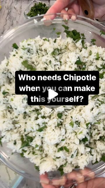 Megan Pauly on Instagram: "💫 Follow me for more recipes and health swaps! 💫 Cilantro Lime Rice is such a quick easy side that stands out from the normal boing rice. It’s great mixed in burritos or with tacos! Let me know if you try this!! Remember: don’t skimp on the ingredients! You probably need more than you think! - - - - - - - - - #fitness #explore #weightloss #fatloss #healthyfood #costco #costcofinds #groceryshopping #trending #trend #reels #reelsinstagram #momlife #satisfying #asmr #eatrealfood #wtfu #fyp #recipe #lime #mexican #kidssnacks #organic #organicfood #healthy #healthyeating #rice #cilantro #chipotle #chipotlerecipes" Avocado Cilantro Lime Rice, Cilantro Lime Rice Meal Ideas, How To Make Lime Rice, How To Make Cilantro Lime Rice, Healthy White Rice Recipes, Chipotle Rice Recipe, Chipotle Lime Rice, Rice And Avocado, Chipotle Rice