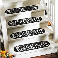 Stair Tread Covers, Patio Stairs, Black Stairs, Step Treads, Stairs Makeover, Carpet Stair Treads, Stair Mats, Outdoor Stairs, Wood Stairs