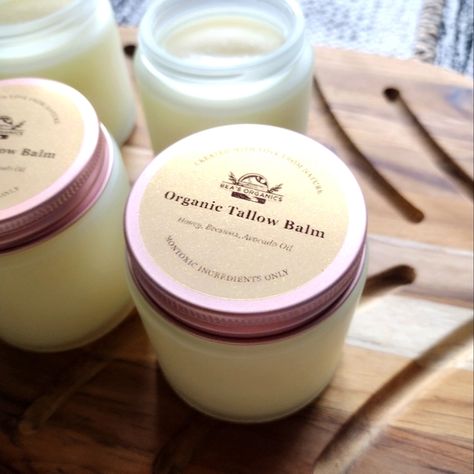 Organic Healing Tallow Balm with Raw Honey and Electrolytes  Beef Tallow Moisturizer, Diy Tallow, Tallow Moisturizer, Honey Balm, Lotion Bars Recipe, Tallow Balm, Diy Moisturizer, Potassium Chloride, Calcium Citrate