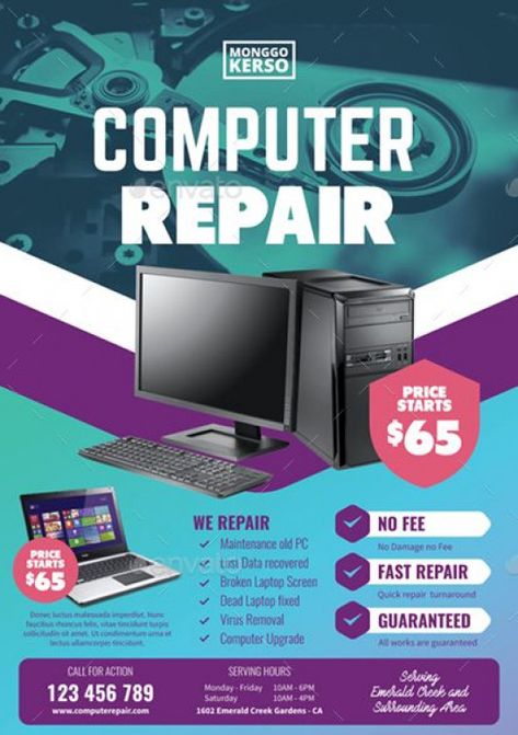 Computer Repair #Computer #Repair #computeraccessories #computer #accessories #organization Computer Repair Shop, Computer Repair Services, Computer Shop, Computers Tablets And Accessories, Computer Service, Video Game Systems, Laptop Repair, Cool Electronics, Poster Design Inspiration