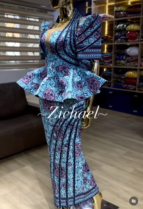 Peplum Dress Ankara African Style, Latest Ankara Peplum Tops And Skirt, Plus Size Birthday Photoshoot, Lace Skirt And Blouse Ankara Peplum Tops, Lace Peplum Top Asoebi, Peplum And Skirt, Aso Ebi Peplum Styles, Nigerian Lace Styles Dress, Ankara Long Gown Styles