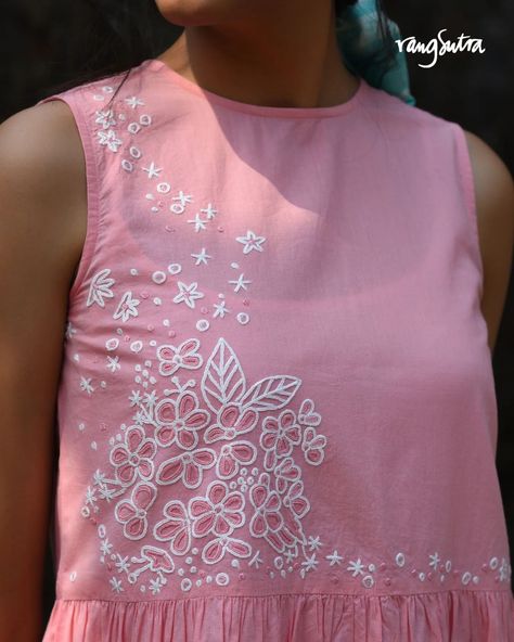 Perfect for warm days ahead, our Nargis collection is designed to keep you comfortable and stylish all summer long. Crafted in breathable cotton, the airy fabric and the soft pastel hues make it an ideal choice for those sunny days. The intricate crewel embroidery adds a delicate touch to this light and breezy collection making it an absolute must-have for your summer wardrobe. Pick your favourite and style with Nargis by Rangsutra this summer. Shop now on www.rangsutra.com. Link in bio. ... Kurta Ideas, Dupatta Designs Ideas, Dupatta Designs, Embroidery Kurta, Wallpaper Boho, Kurti Embroidery, Phone Wallpaper Boho, Embroidery On Kurtis, Kurti Embroidery Design