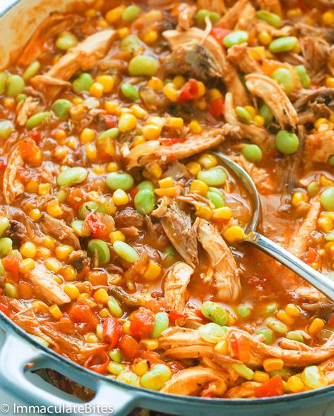 Brunswick Stew - Immaculate Bites Shredded Pork Stew Recipes, Brunswick Stew Recipe Easy, Southern Brunswick Stew Recipe, Homemade Brunswick Stew Recipe, Southern Dinner Ideas, Chicken Brunswick Stew Recipe, Best Brunswick Stew Recipe, Brunswick Stew Recipe, Pork Stew Meat