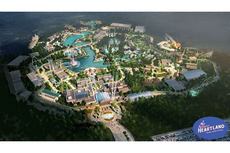 A New $2 Billion Theme Park Is Opening in the U.S. — but It's Not in Florida or California Theme Park Planning, Big Timber, Rv Parks And Campgrounds, Indoor Waterpark, Disney World Magic Kingdom, Amusement Park Rides, Grand Lake, Parc D'attraction, Disneyland California