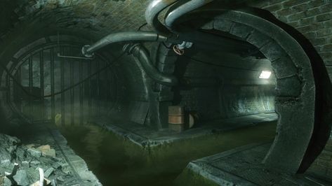 Fantasy Sewer Concept Art, Sewer Drawing Reference, Underground Sewers Concept Art, New York Sewer, Fantasy Sewers, Sewer Concept Art, Sewers Aesthetic, Sewers Concept Art, Sewer Aesthetic