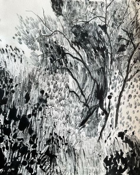 Julie Avisar on Instagram: "Landscape no.06 Monotype Started this one off with some copy paper lines and then printed on top of them. • • • #additivemonotype #monotype #printmaking #monotypeprint #printmakingprocess #monotypes #drawings #landscape #landscapeprint #drawingartist #markmaking #contemporarydrawing #drawing_expression #drawingart #draw #workonpaper #artofdrawing #womenwhodraw #israeli_artists #drawingmatters #powerofnature #drawingismagic" Royal Drawing, Black Pen Drawing, Color Pencil Illustration, Traditional Paint, Travel Sketches, Drawing Expressions, Plant Painting, English Artists, Landscape Drawings