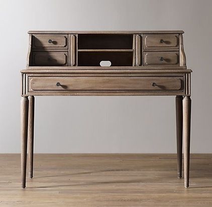 traditional desks by Restoration Hardware Baby & Child Sophisticated Girls Room, Study Table Ideas, Desk Classic, Restoration Hardware Baby, Traditional Desk, Classic Desk, Desk Hutch, Office Room Decor, Bohemian Bedroom Decor