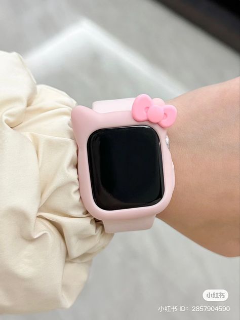 Pink Apple Watch Aesthetic, Dream Things, Pink Apple, Pink Vibes, Pink Aesthetic, Camera Roll, Apple Watch, Hello Kitty