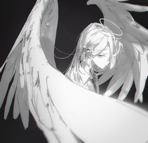 Angel Drawing, Pretty Drawings, Dark Art Illustrations, Arte Inspo, Ethereal Art, 영감을 주는 캐릭터, Anime Angel, Drawing Reference Poses, Chainsaw Man