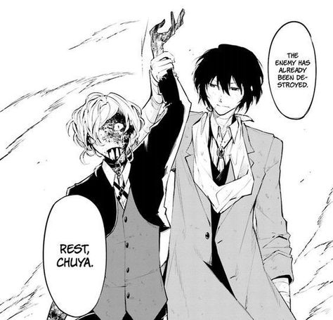 Soukoku Manga, Manga Dazai, Bsd Manga Panels, Anime Bungou Stray Dogs, Bsd Manga, Dazai And Chuuya, To The Stray Dogs, Chuuya X Dazai, Comfort Place