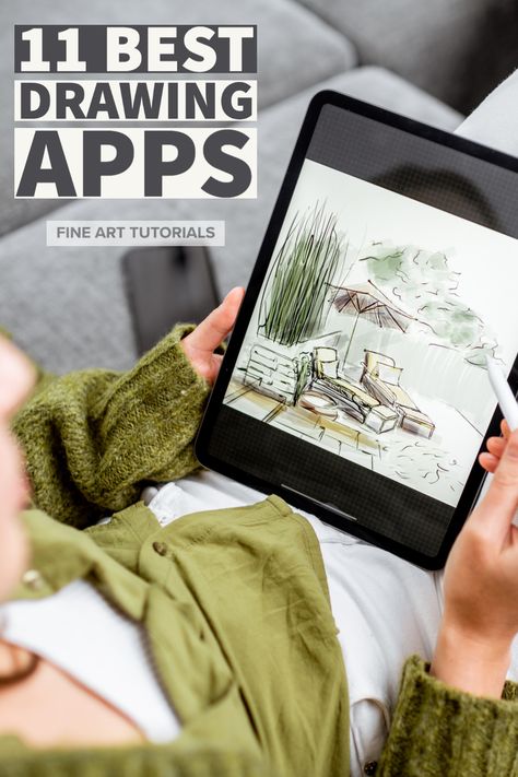 Learn To Digital Draw, Digital Art Apps Laptop, Ipad Illustration Drawing, Drawing Apps Ipad, Ipad Art Procreate, Good Drawing Apps, Best Drawing Apps, Procreate Drawing Ideas, Apps For Your Phone