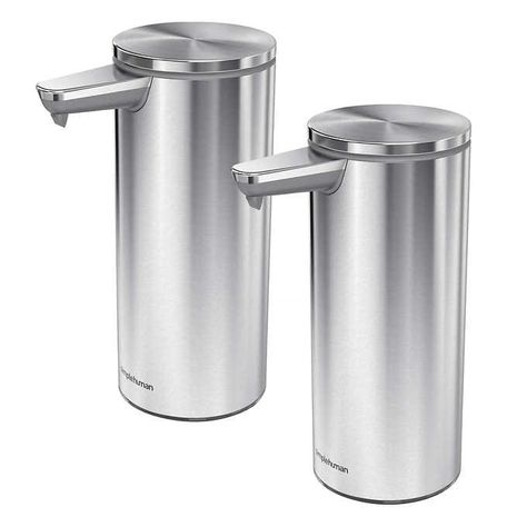 Simplehuman Rechargeable Sensor Soap Dispenser, 2-pack | Costco Wash Your Hands, Left Behind, Soap Dispenser, Soap, Stainless Steel, Soap Dispensers