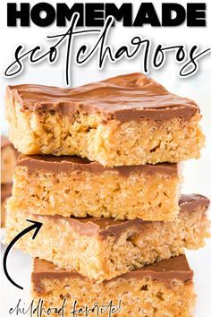 Scotcheroos Recipe, Peanut Butter Rice Krispie Treats, Butter Corn, No Bake Peanut Butter, Cookies Ideas, Baking Fun, Dessert Bar Recipe, Cookie Bar, Butter Rice