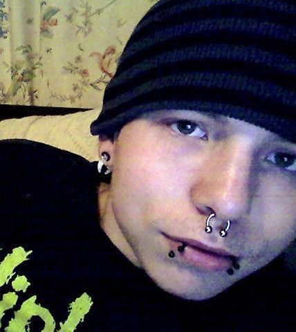 Septum Piercing Men, Double Nostril Piercing, Piercing Men, Happy Brain, Guys Ear Piercings, Gender Euphoria, Nasal Septum, Lip Piercings, Sinus Headache