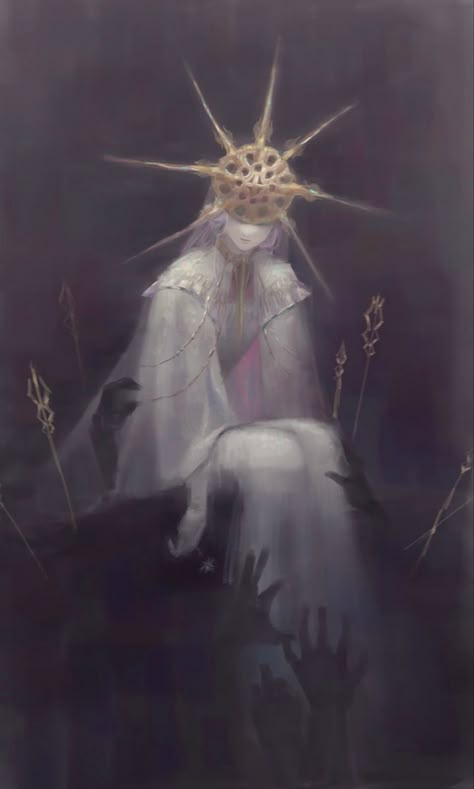 Gwyndolin Dark Souls Cute, Gwyndolin Dark Souls Pfp, Dark Sun Gwyndolin Fanart, Elden Ring Oc Art, Soul Of Cinder Pfp, Gwyndolin Dark Souls Art, Gwyndolin Fanart, Gwyndolin Dark Souls, Dark Sun Gwyndolin