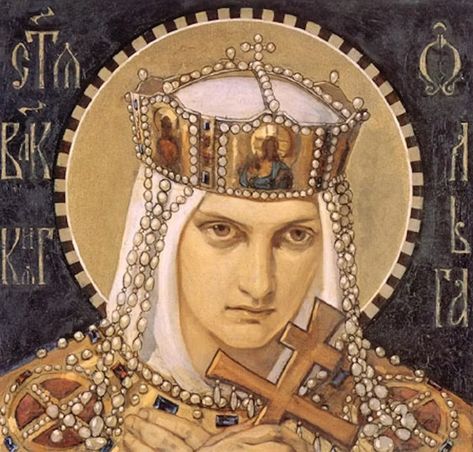 Saint Olga of Kyiv is Ukraine's patron saint of both defiance and vengeance Saint Olga, Olga Of Kiev, Rattus Rattus, Historical Women, Byzantine Icons, Catholic Art, Romantic Art, Orthodox Icons, Patron Saints