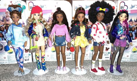 Ily 4ever Dolls, Disney Ily 4ever Doll, Ily Dolls, Disney Ily 4ever, Hologram Colors, Classic Barbie, Multi Colored Hair, Barbie Silkstone, Asian Doll