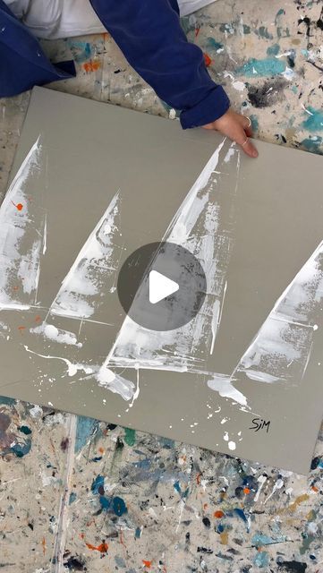 Boat Painting Abstract, Boat Painting Acrylic, Neutral Vibes, Sailing Art, Acrylic Art Projects, Sailboat Painting, Sailing Boats, Feeling Inspired, Send Me A Message