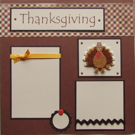 THANKSGIVING premade 12x12 Scrapbook Pages -- TuRKeY DaY -- family scrapbooking, boy, girl, baby, Th Scrapbook Pages Ideas, Thanksgiving Scrapbook Layouts, Scrapbook Layouts Ideas, Toddler Scrapbook, Thanksgiving Scrapbook, Premade Scrapbook Layouts, Fall Scrapbook Layouts, Pages Ideas, Kiwi Lane Designs