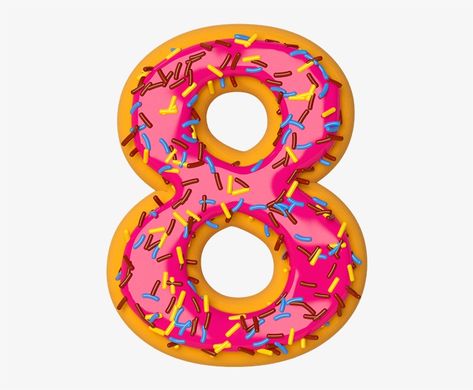 Donut Cake Topper, Cake Gif, Birthday Cake Gif, Nyan Cat, Cake Donuts, Number 8, Snack Box, Mylar Balloons, Png Download