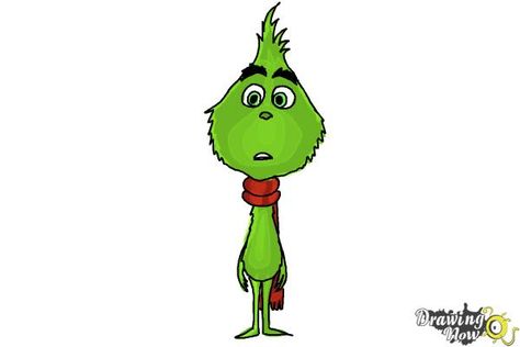 Draw The Grinch, Drawing Video Tutorial, Christmas Sketches, Grinch Drawing, Grinch Baby, Get Better At Drawing, Draw Cartoons, Drawing Steps, Easy Step By Step Drawing