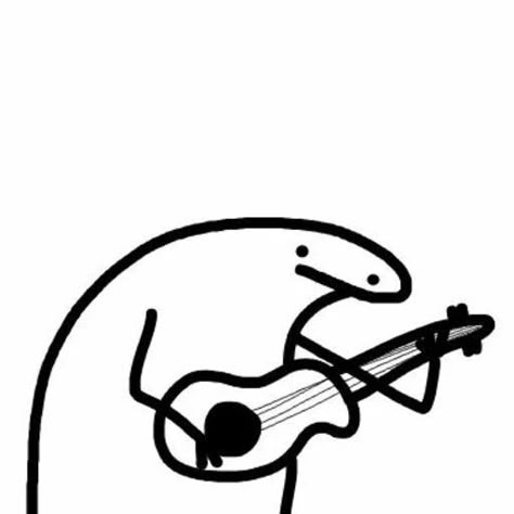 florkofcows icons Ukulele, Guitar, White, Black