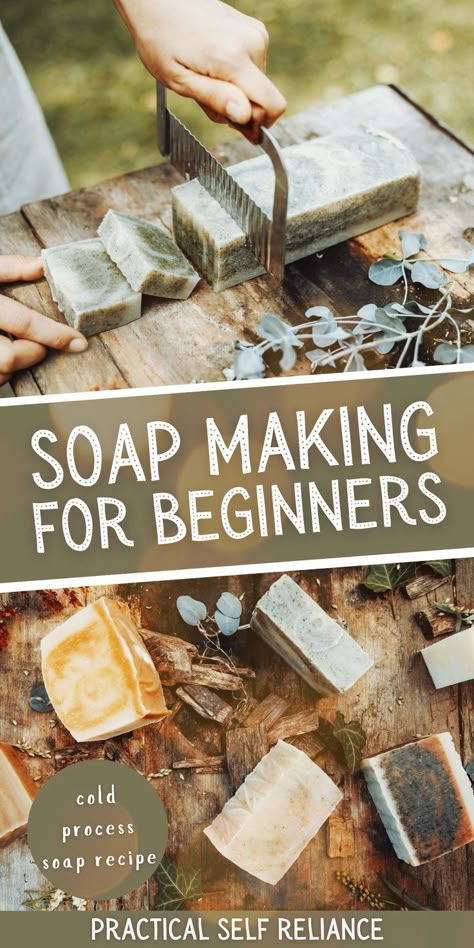 Best Soap Making Supplies, Herbal Soap Recipes, Make Soap For Beginners, Diy Bar Soap, Soap Making For Beginners, Herb Soap, Savon Diy, Easy Soap Recipes, Săpunuri Handmade