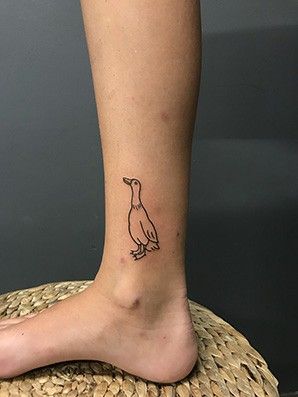 Goose Tattoo, Chicken Tattoo, Duck Tattoos, Jagua Tattoo, Intense Emotions, L Tattoo, Hand Tattoos For Women, Small Hand Tattoos, Minimalist Tattoos