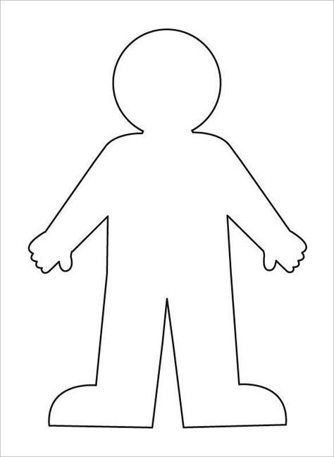 Printable Body Outline, My Body Printable, Human Body Outline Printable, Human Body Template, A Body Drawing, Human Template, Person Outline Templates Free Printable, Human Body Art For Kids, X Is For X Ray